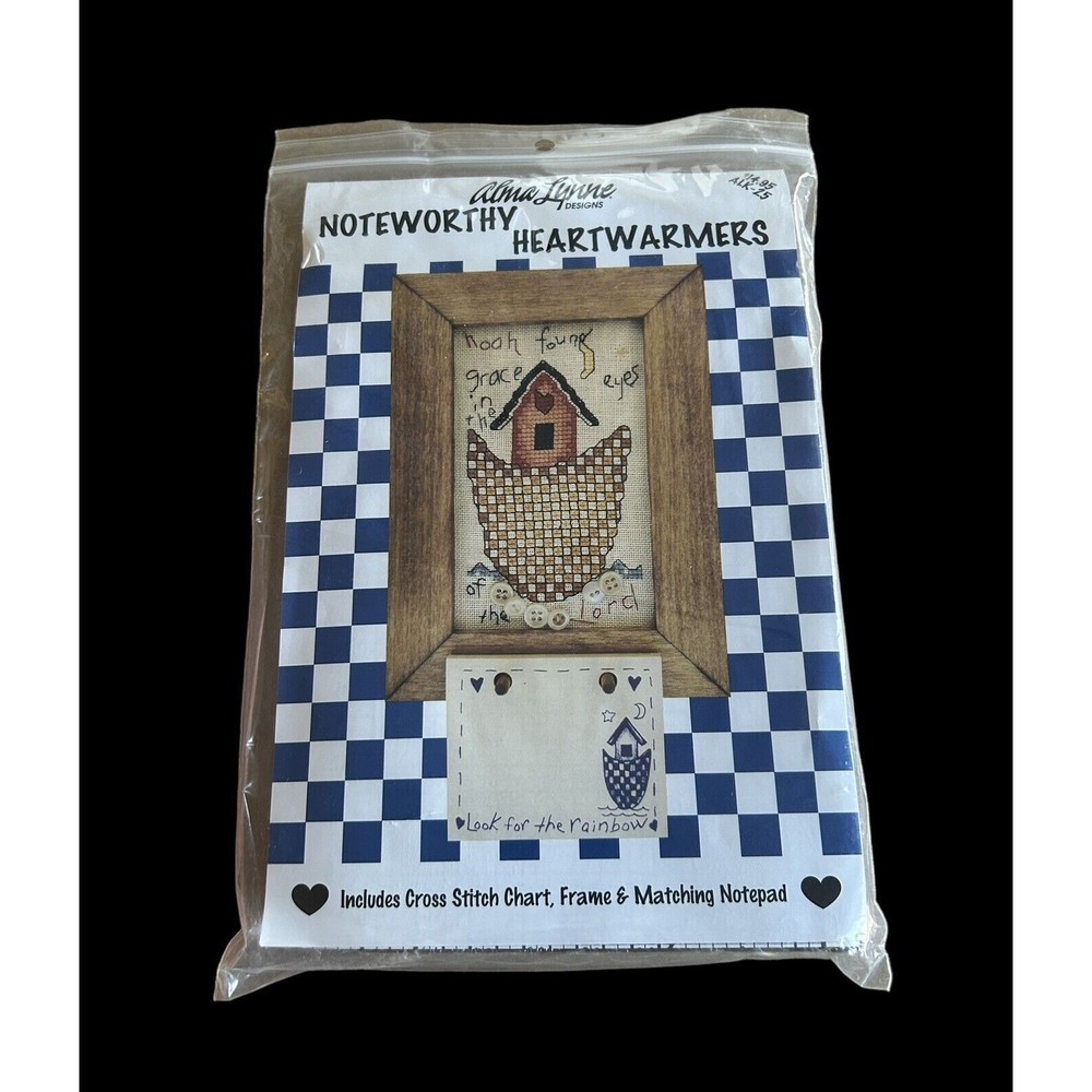 NEW unopened Cross Stitch Noteworthy Heart warmers Alma Lynne Noah Rainbow